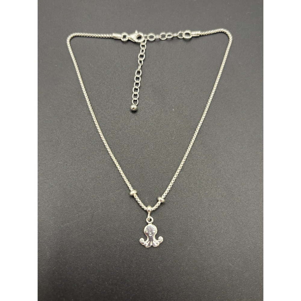 New Condition 9" + 2" Sterling Silver Octopus Anklet 925 Extension
